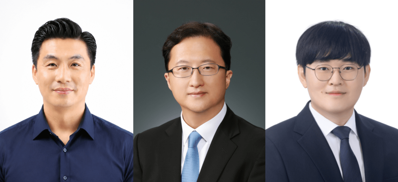 ▲ (왼쪽부터) 에너지과학과 김기재 교수, 서울대 최장욱 교수, 성균관대 박보근 연구원